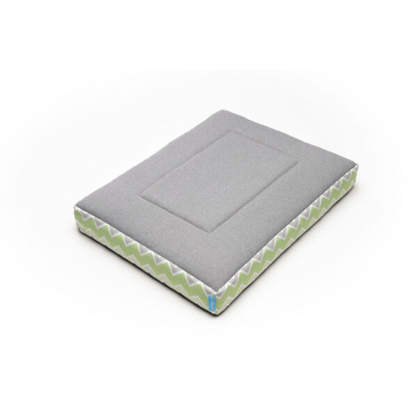 Colchão para cão LuBen Spring Chevron - Verde, M